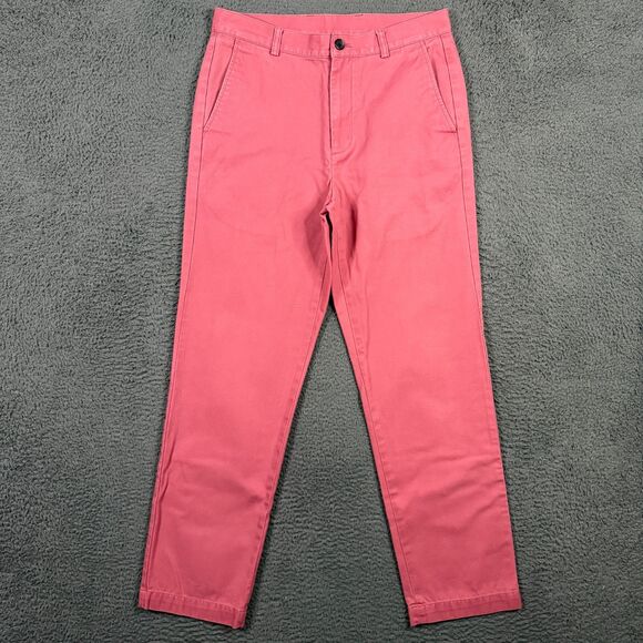 Brooks Brothers Pants Mens 32x32 Nantucket Red Straight Fit Chinos Preppy - Picture 1 of 13